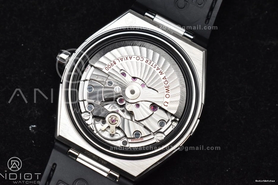 1:1 Gummy Constellation Compact SS 548 Super Black A8900 Clone on Edition Strap VSF Best Gray Dial 1016